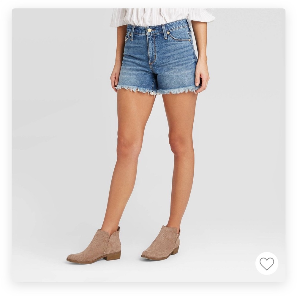 High rise blue jean shorts universal thread